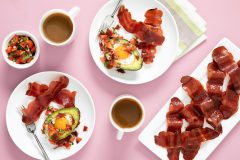 avocado toast and turkey bacon