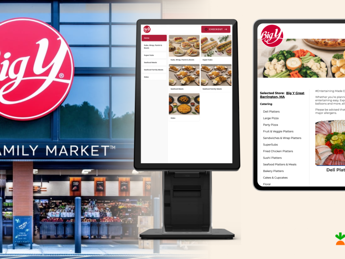 Big Y, Instacart Launch In-Store Foodservice Kiosks, Online Catering Ordering