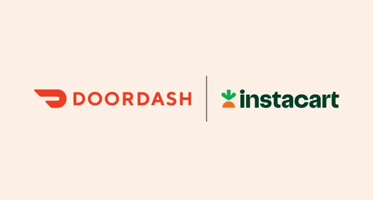 DoorDash-Instacart logos