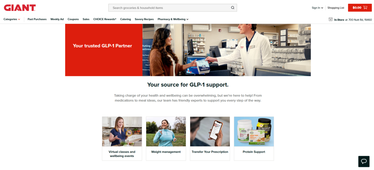 Giant Co. web page