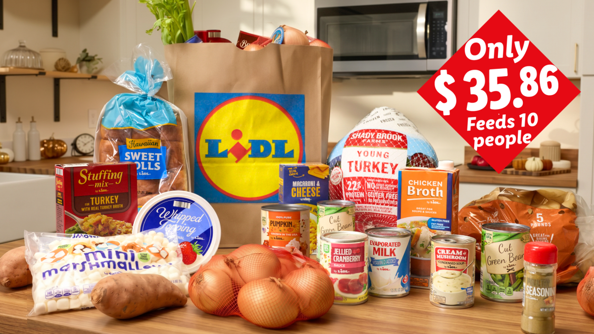 Lidl Thanksgiving food spread