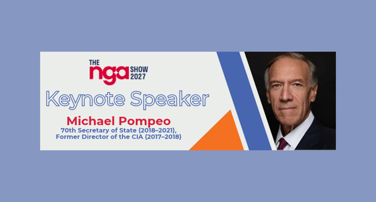 NGA Show 2027 keynote Pompeo