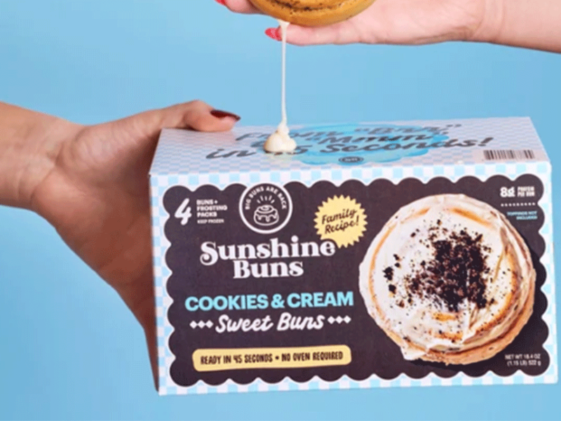 Frozen Cinnamon Roll Brand Sunshine Buns Rolls Into Target