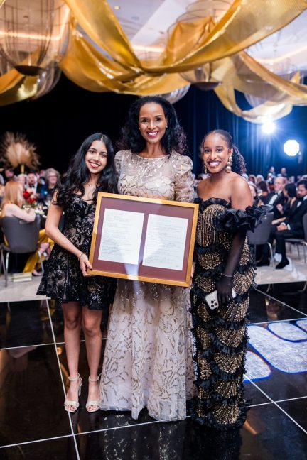 women at awards gala
