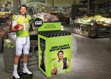 Wonderful Pistachios Josh Allen standee and bin